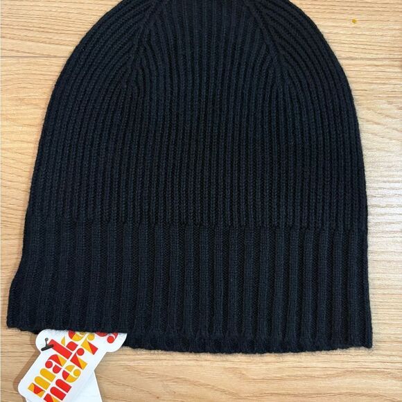 NWT Nordstrom Cashmere Beanie Black main image 9